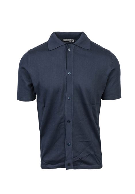 Maglia a Mezze Maniche in 100% Cotone con Colletto di Daniele Alessandrini DANIELE ALESSANDRINI | Maglieria | FM93153440223